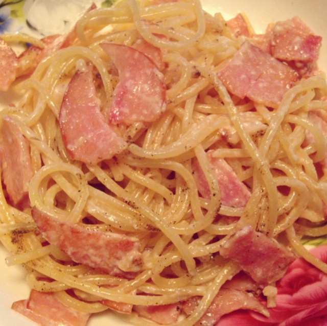 奶油培根意大利面（spaghetti）