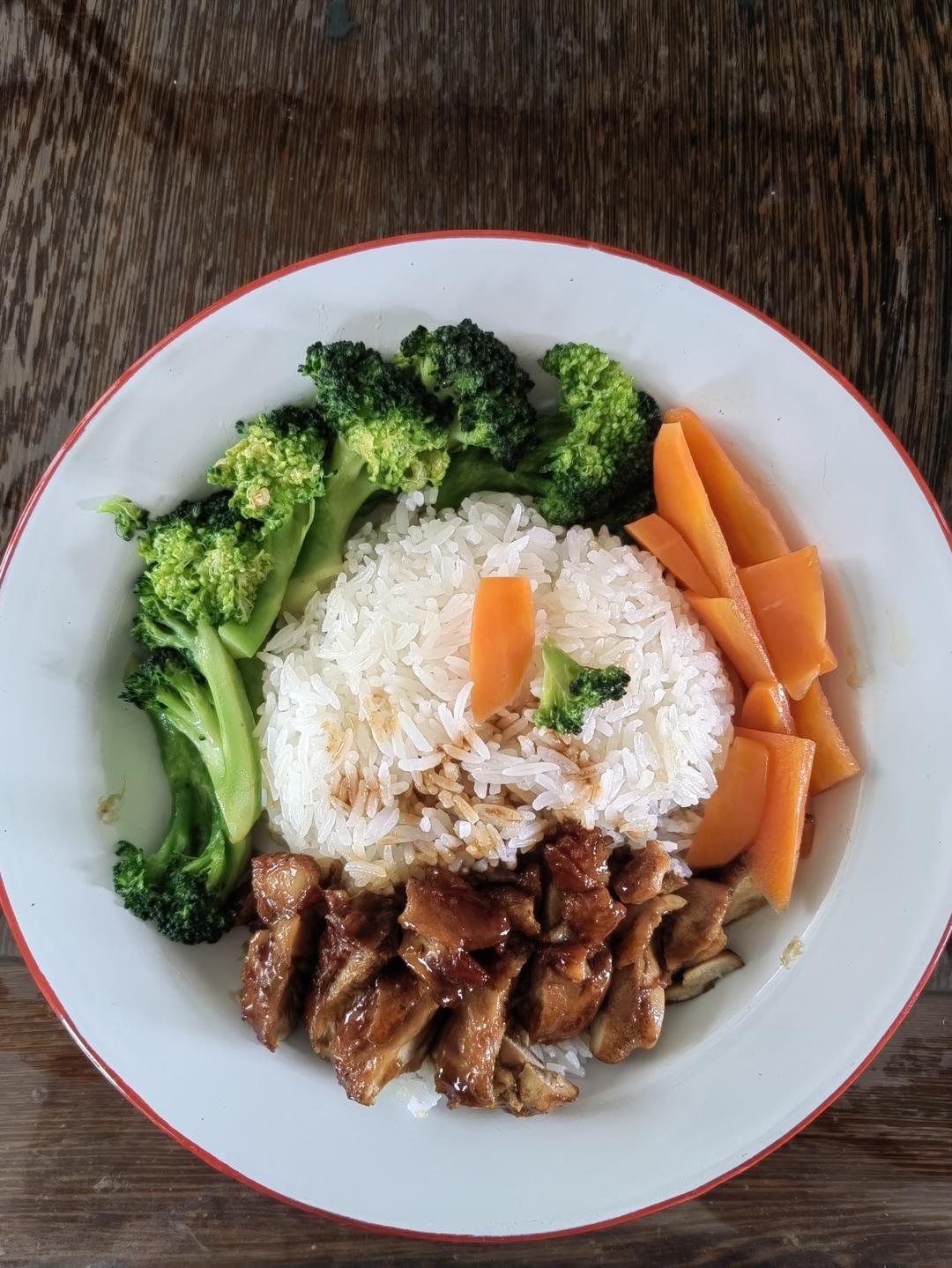 照烧鸡腿饭