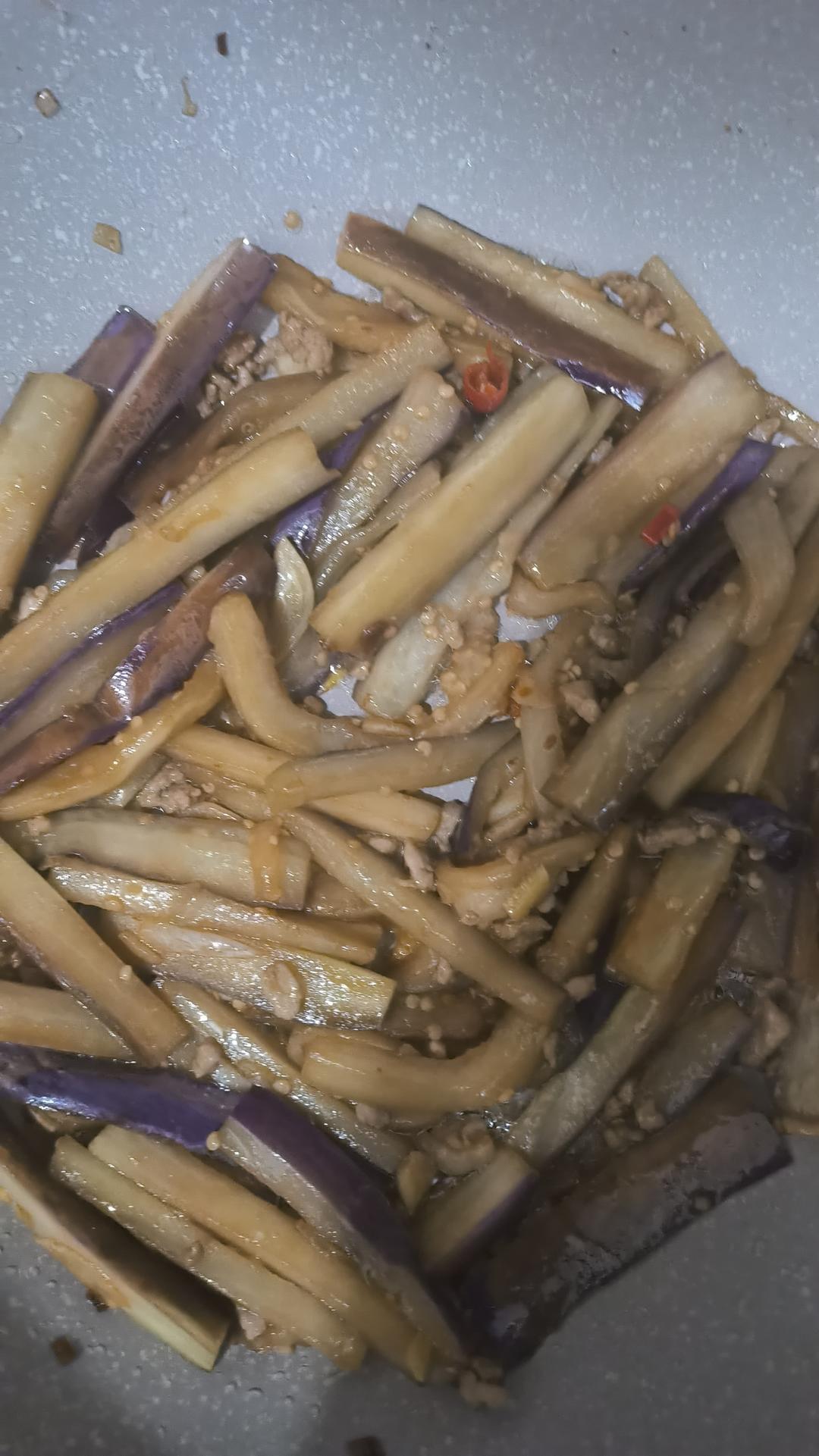 红烧肉沫茄子