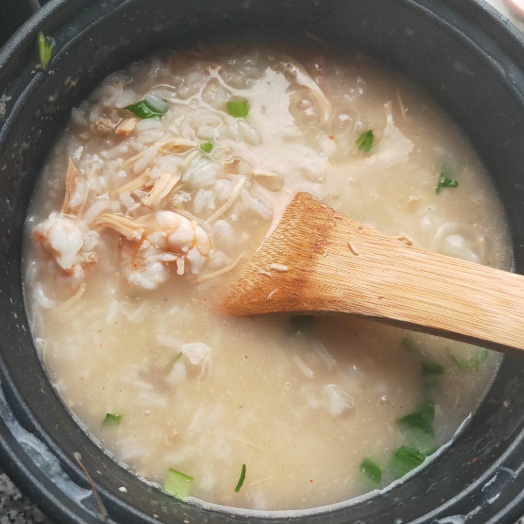 干贝鲜虾鸡丝粥