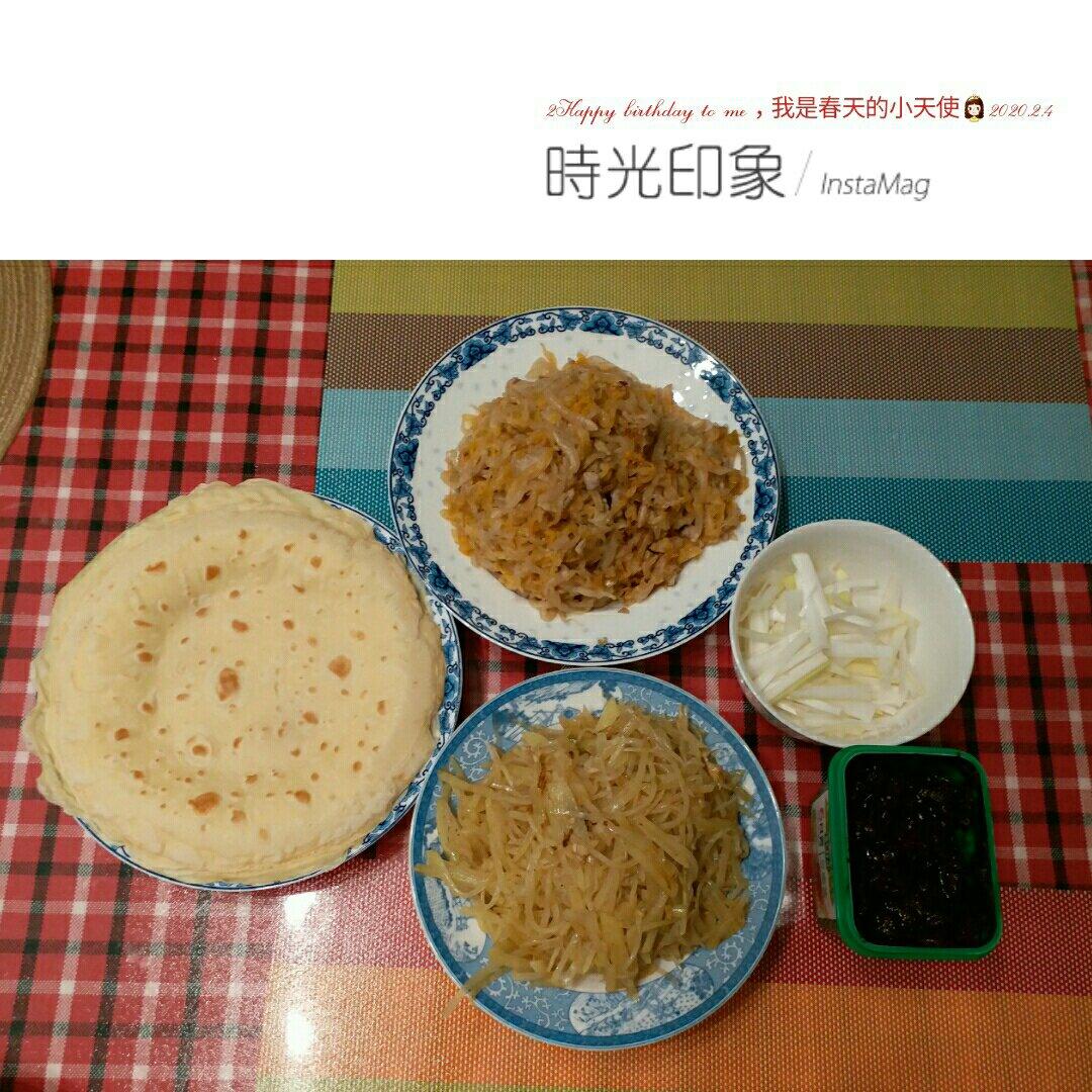春饼及配菜