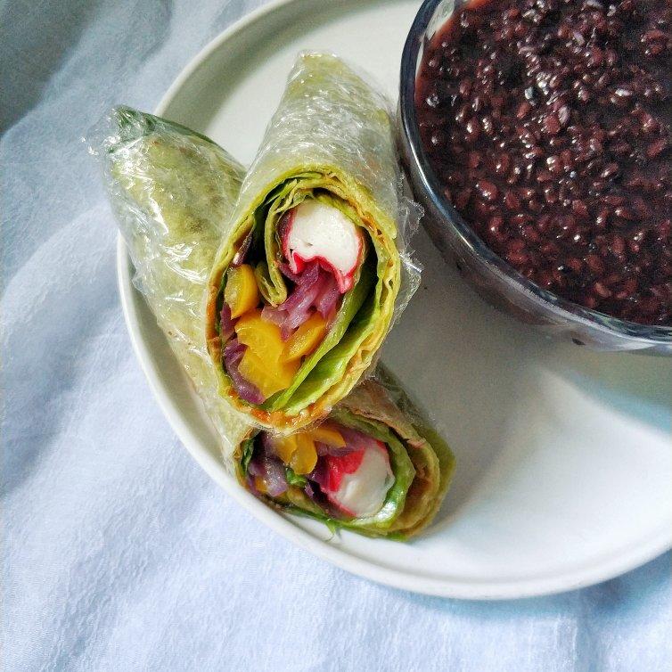 ｛轻食｝拉法卷的完美公式Laffa wrap（附饼皮做法）