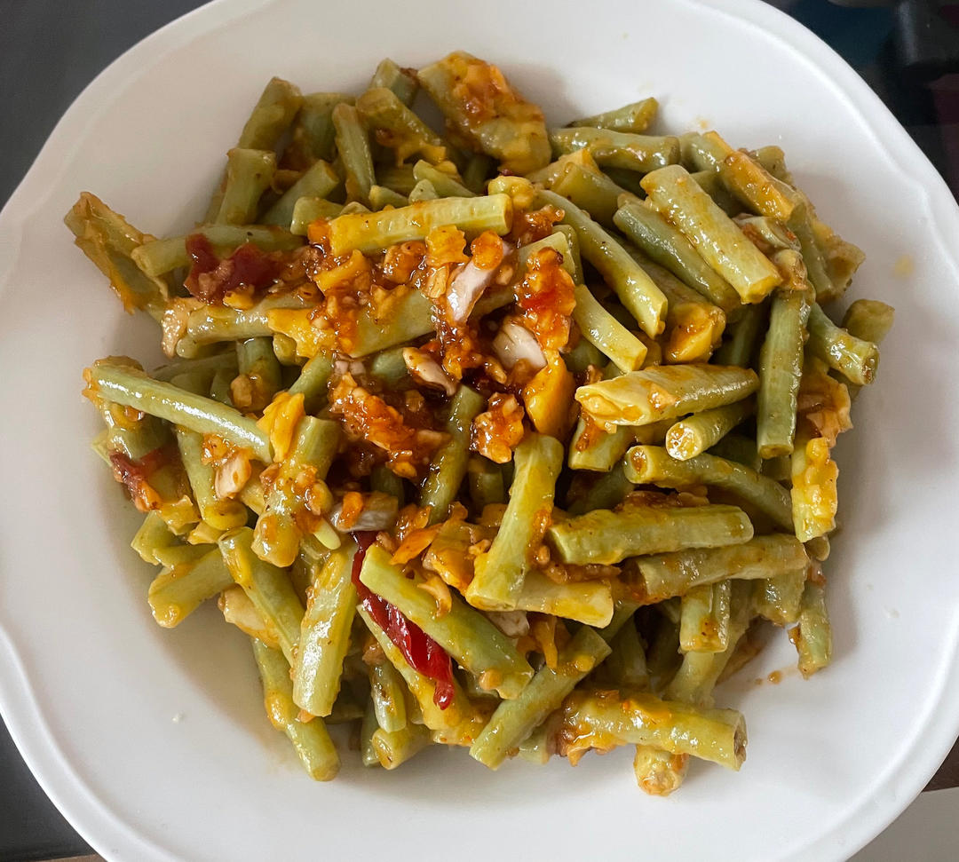 凉拌蒸豆角