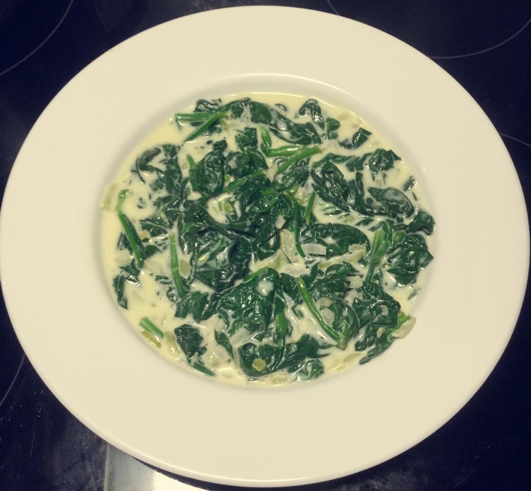 royros做的奶油菠菜creamed spinach