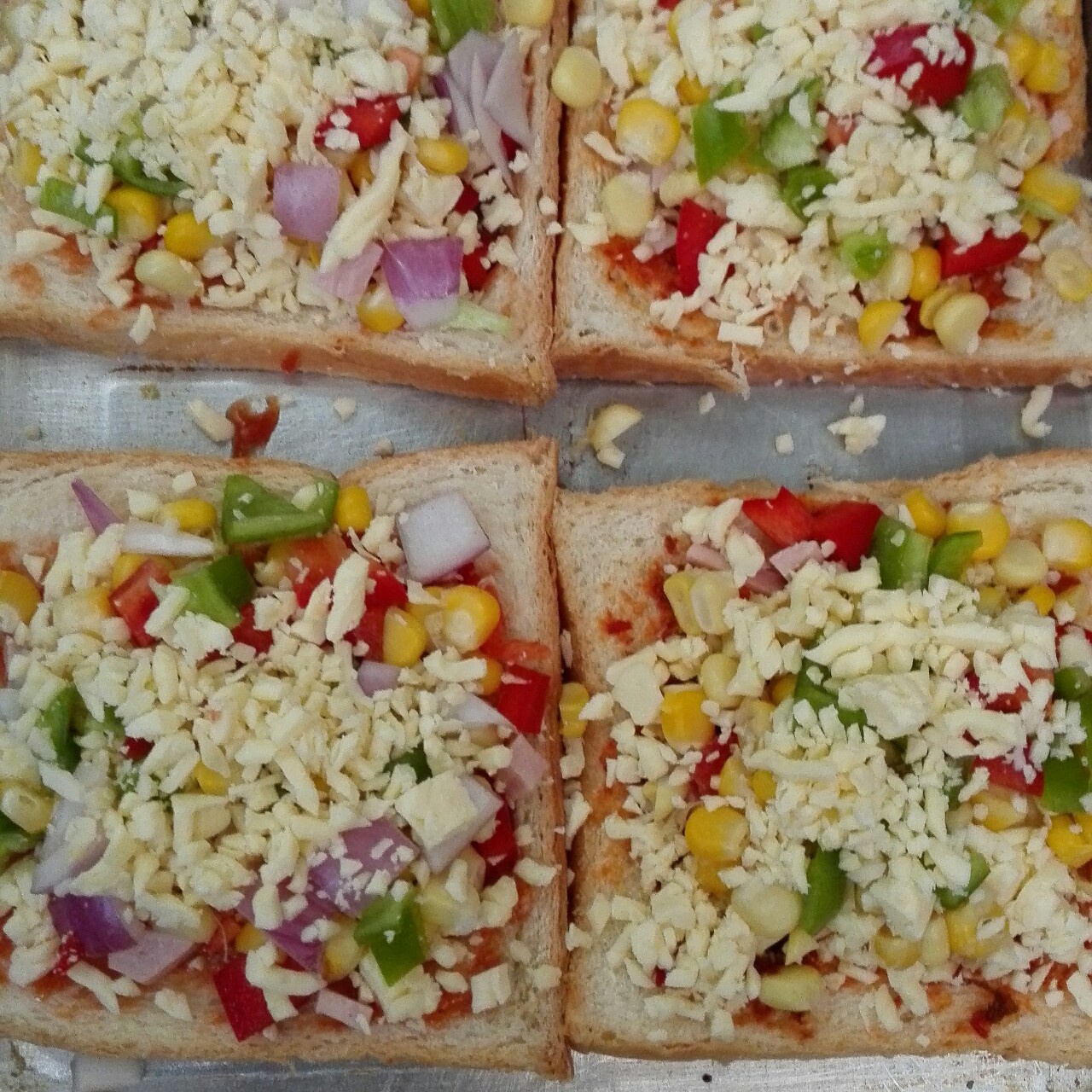 芝士面包片披萨