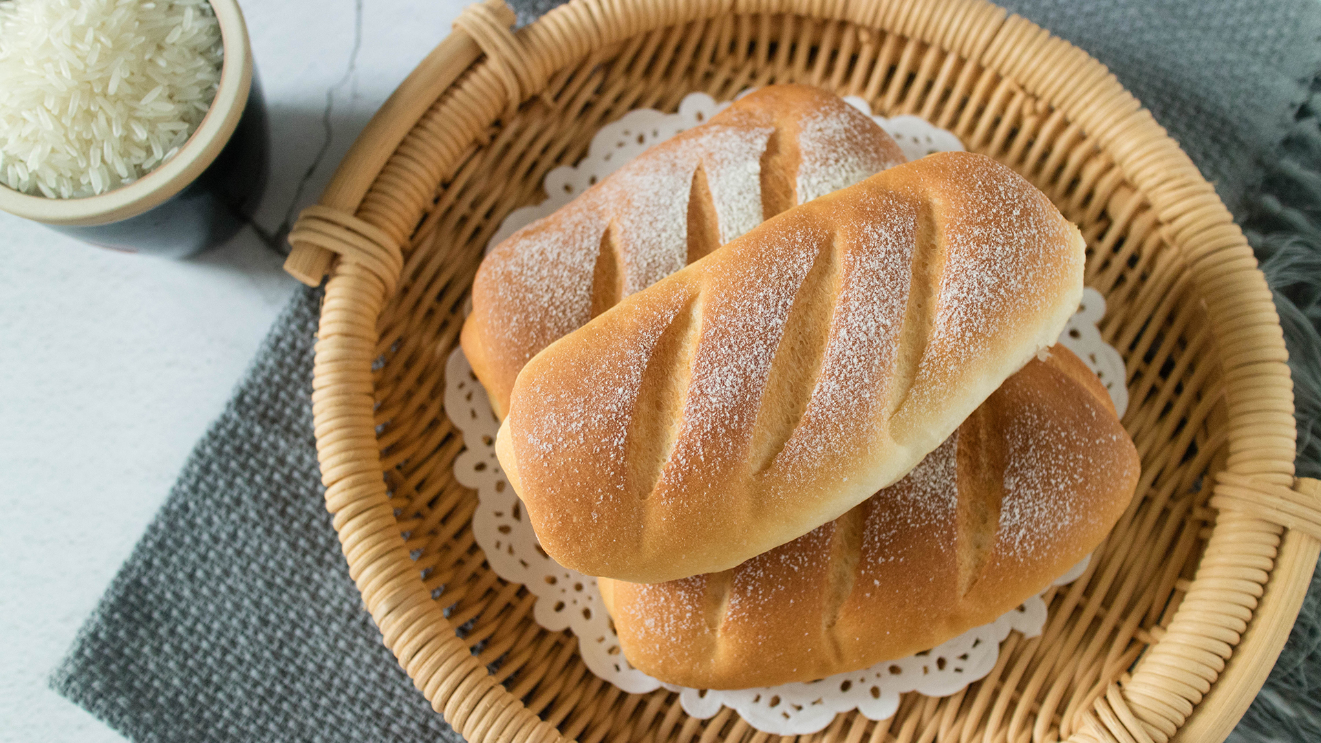 香喷喷的大米面包的做法