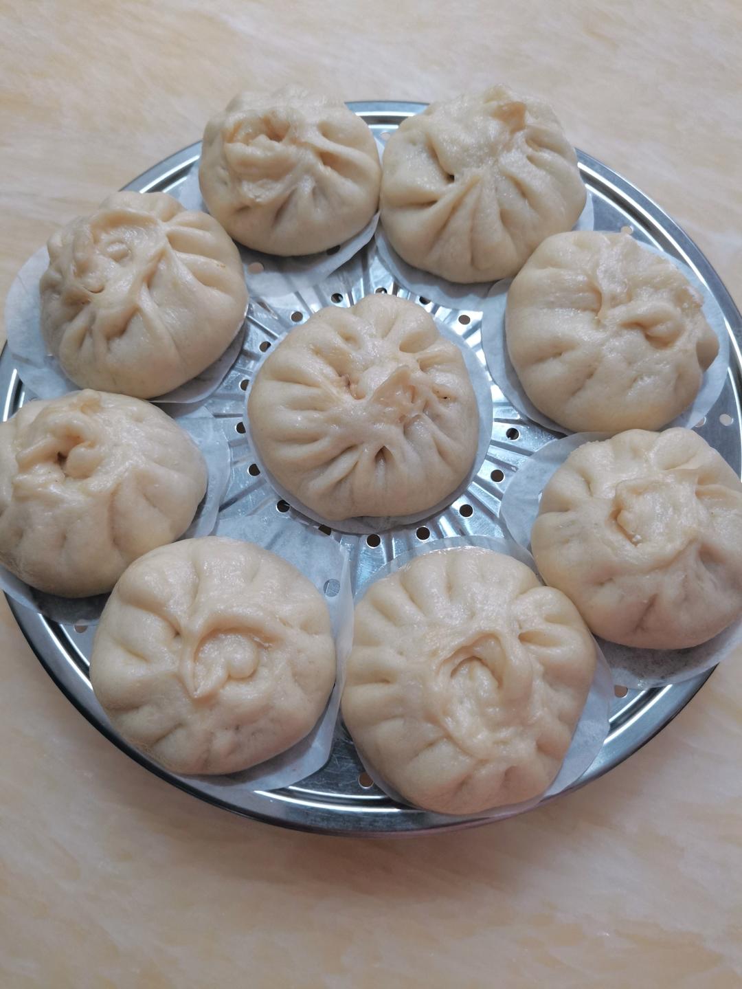 猪肉包子（附视频。一次性发酵。）