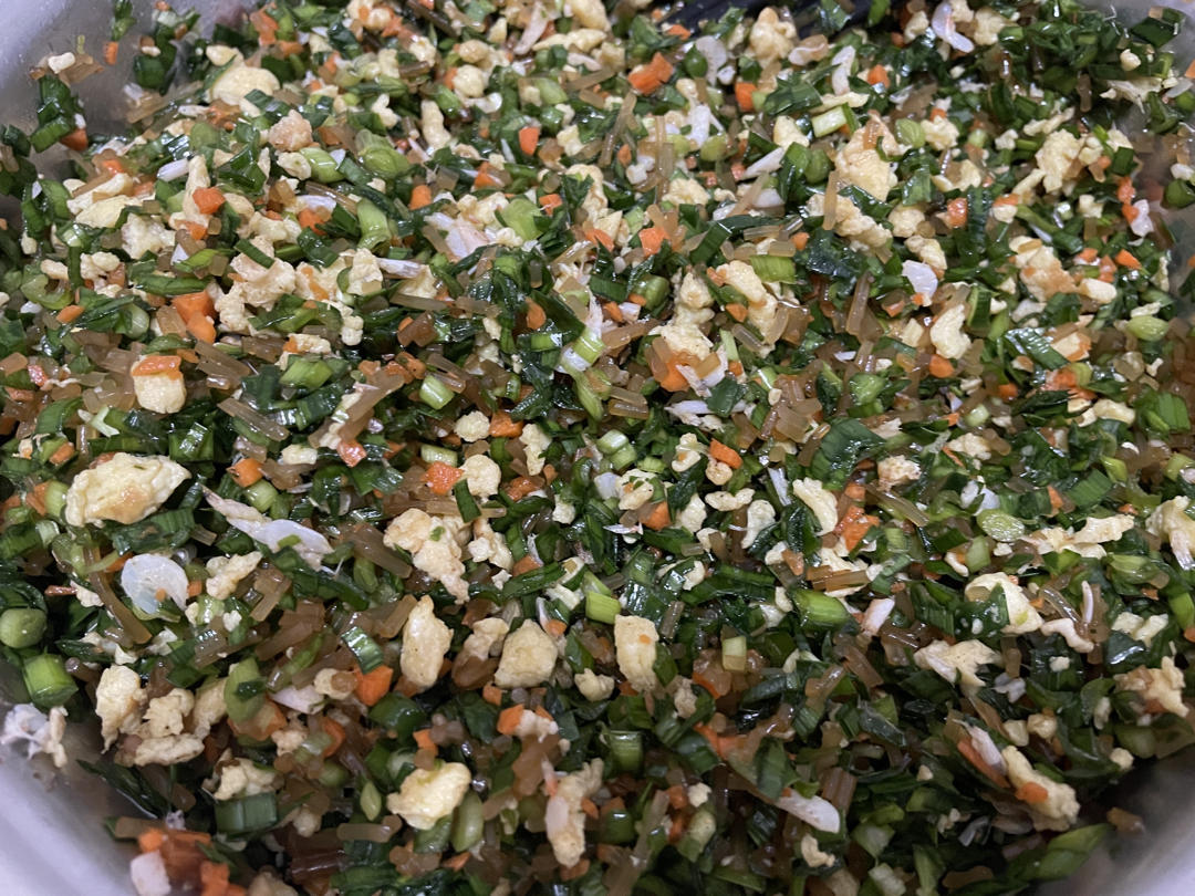 韭菜粉条鸡蛋馅饺子