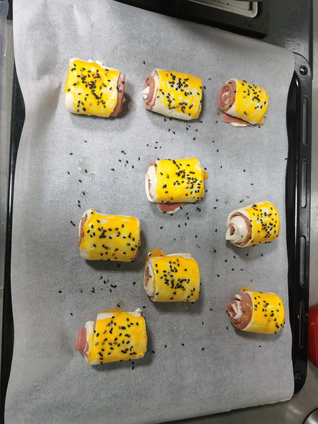 手抓饼培根卷