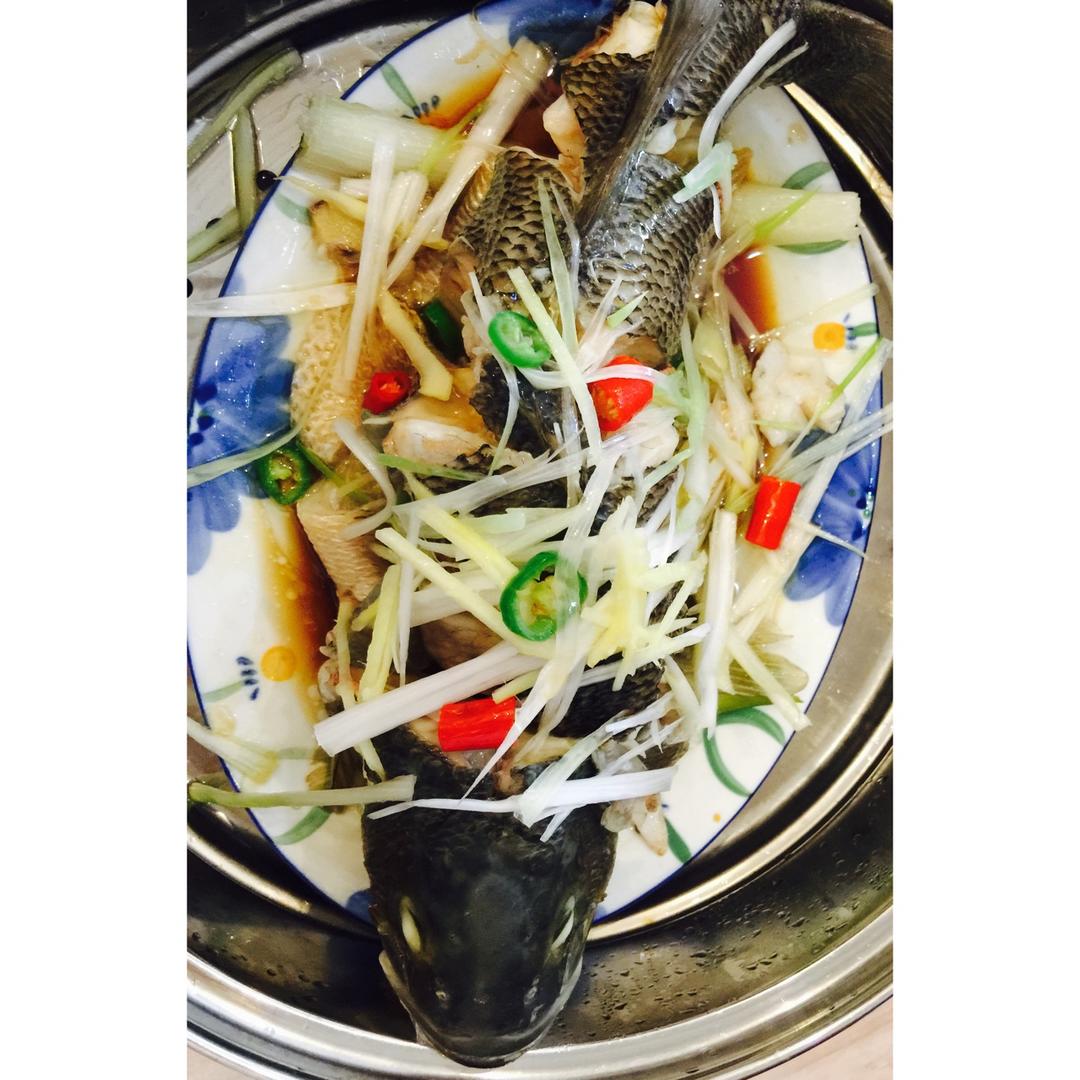 超入味清蒸鱼～清蒸鲈鱼桂花鱼（家常独创）