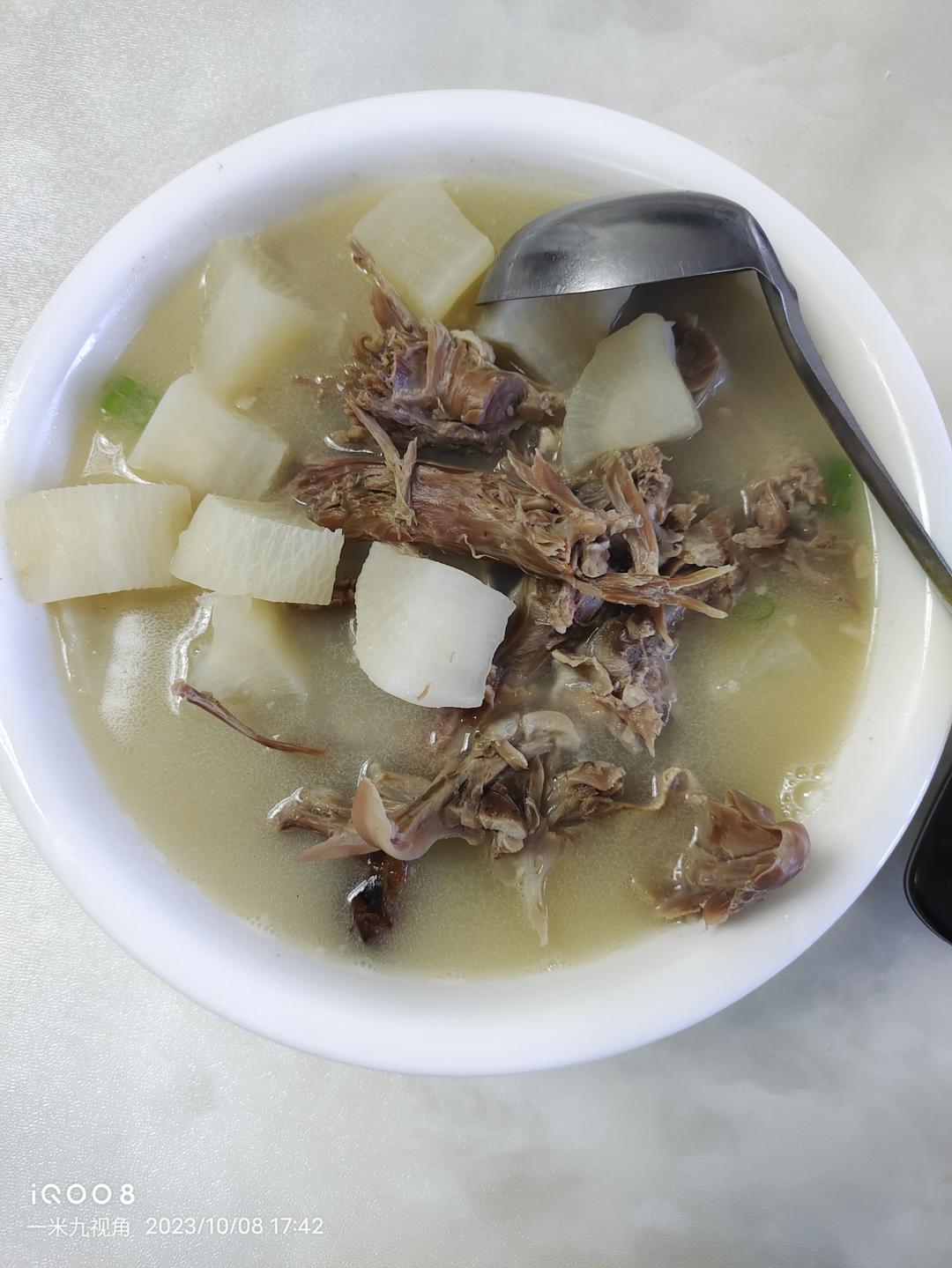 奶白鸭架汤（烤鸭）
