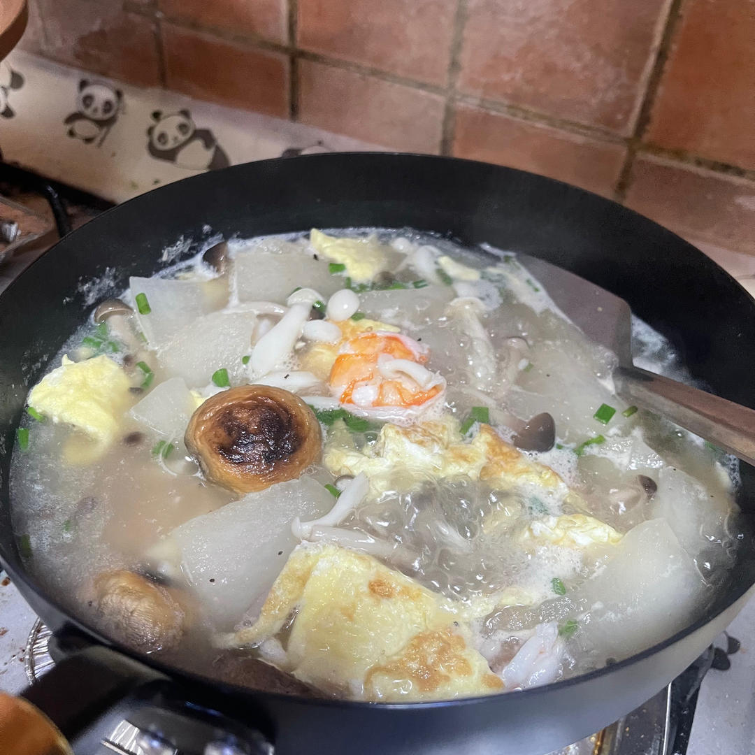 鲜掉眉毛巨好喝，三鲜刷脂汤，250大卡