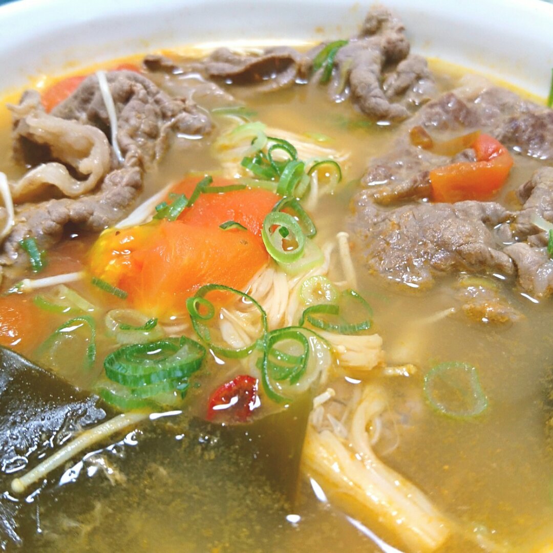 酸辣肥牛汤