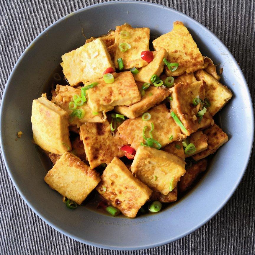 焖煎豆腐
