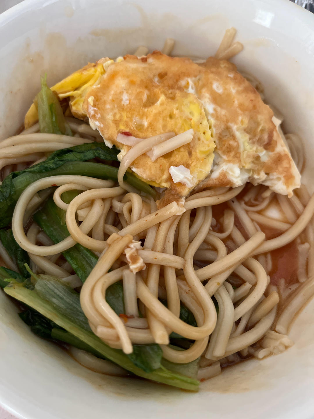 快手鸡蛋原汤面，超快手~超美味~