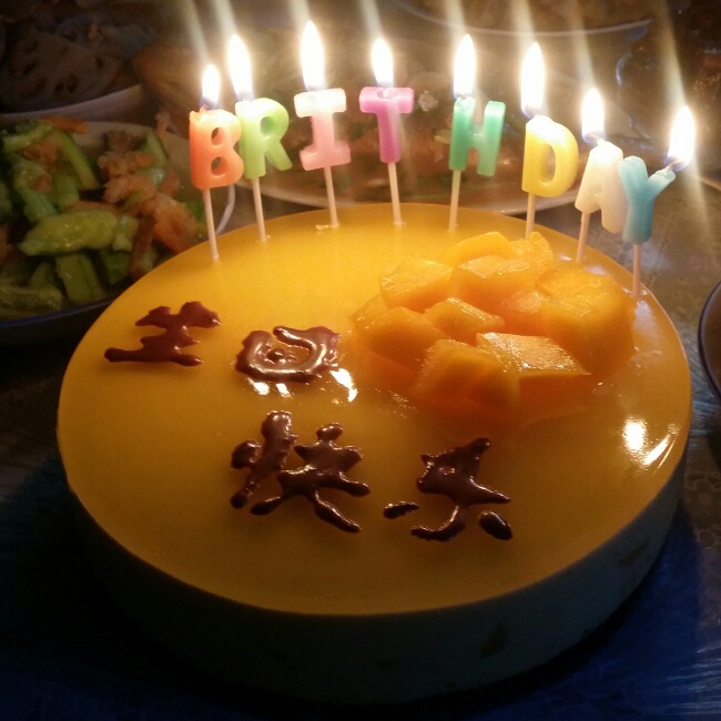 芒果冻芝士蛋糕