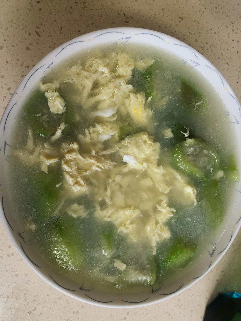 丝瓜鸡蛋汤   小美