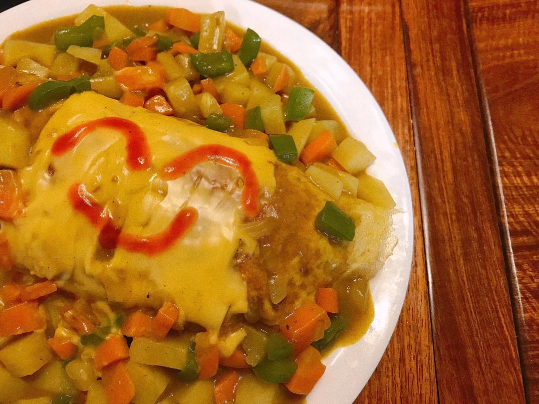 【咖喱蛋包饭】