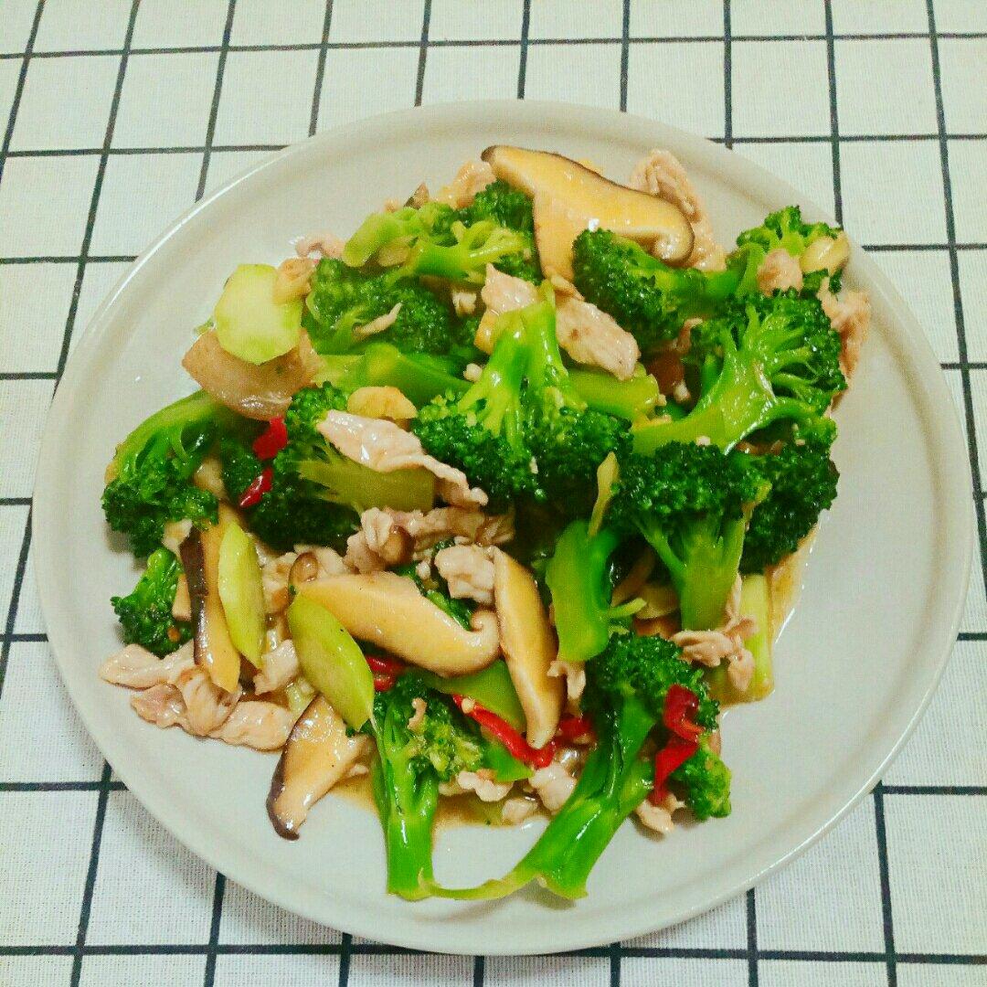 蓝瘦香菇
（西蓝花瘦肉炒香菇）