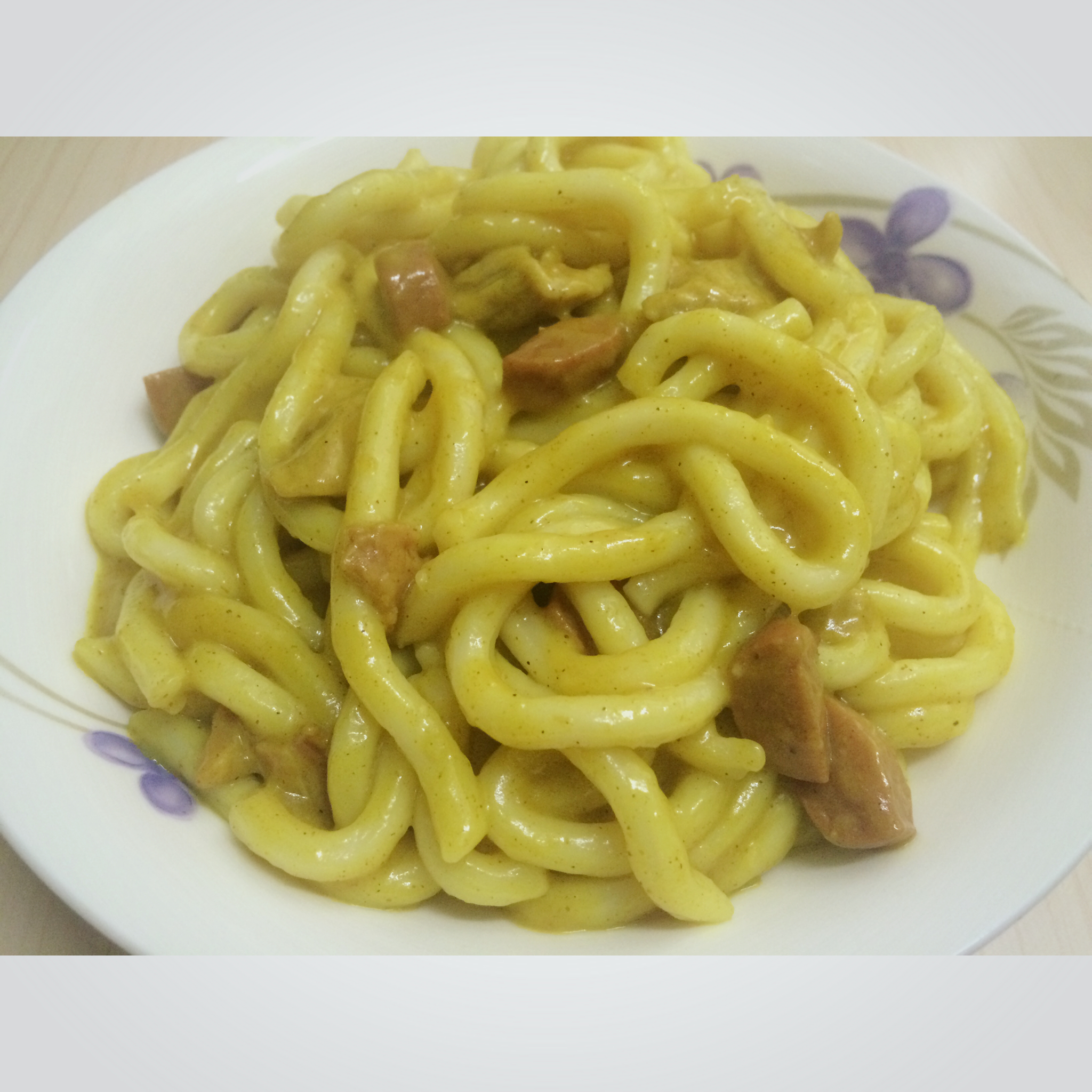 超简单的咖喱什锦乌冬