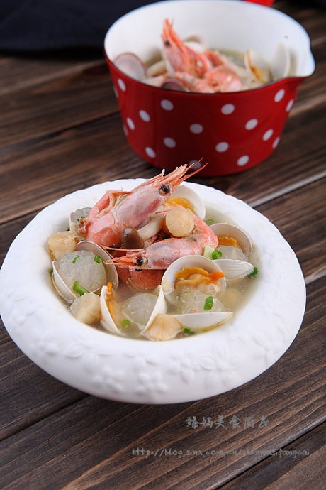 北极虾蛤蜊冬瓜汤的做法