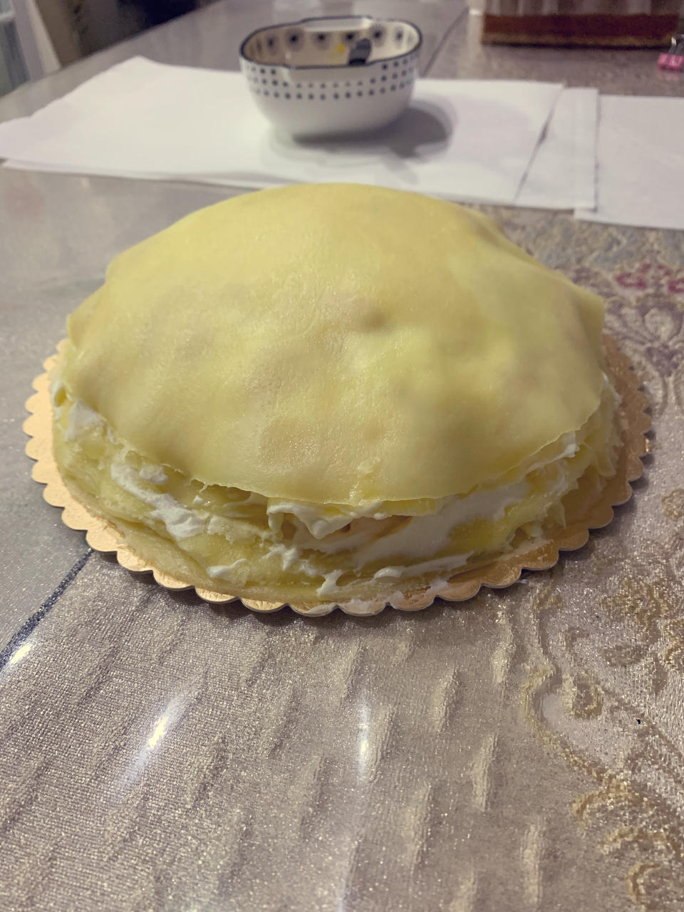 六寸芒果千层蛋糕