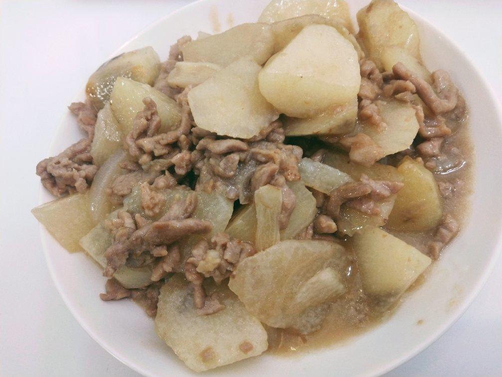 肉炒淮山