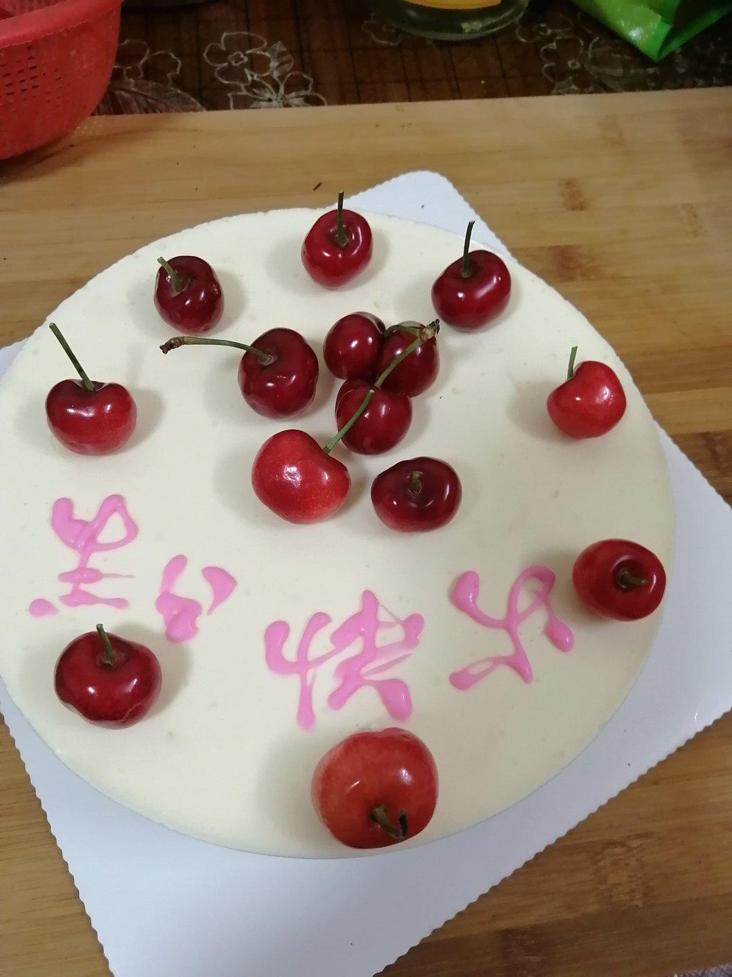 酸奶芒果慕斯蛋糕简易版（普通8寸活底）