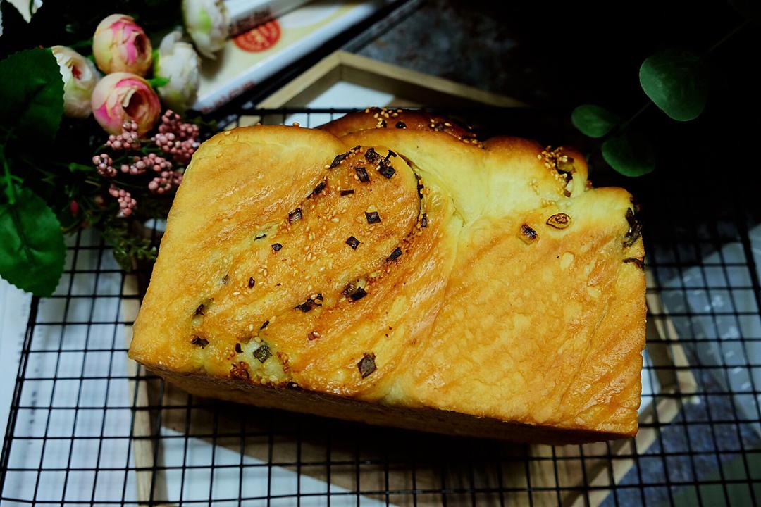 手撕葱香芝麻吐司的做法 步骤17