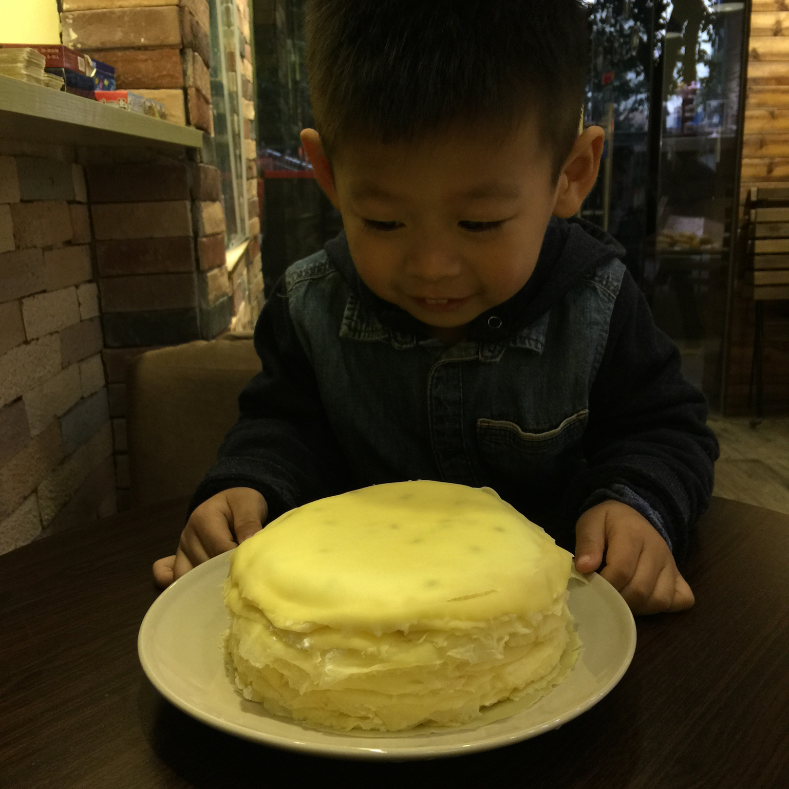 榴莲千层蛋糕#皮黑森林#