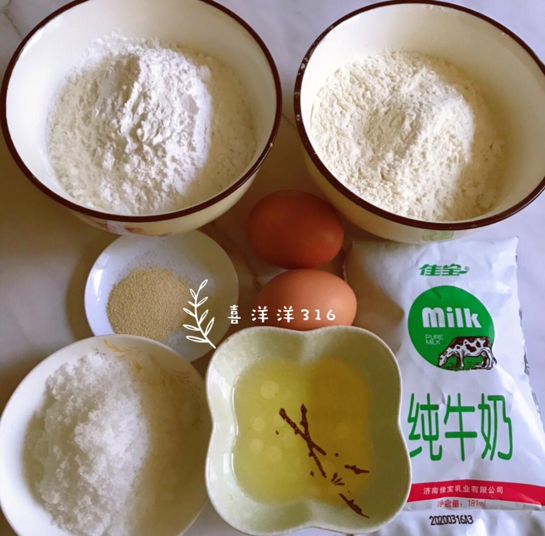 纯奶手撕吐司的做法 步骤1