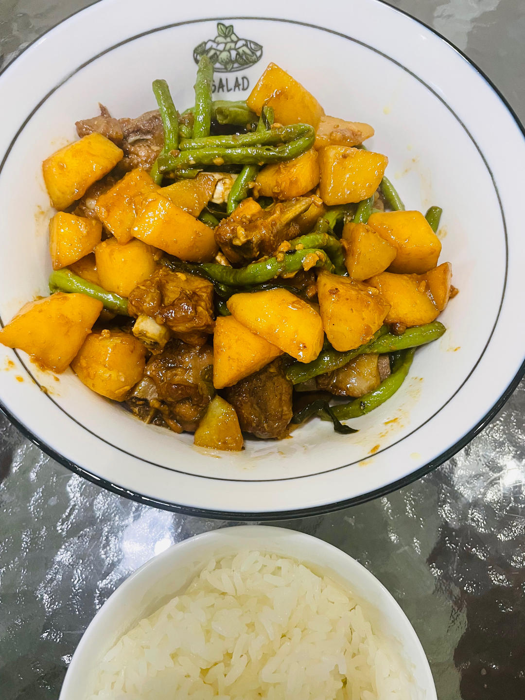 硬菜代表--排骨炖豆角土豆（豆角焖面胚子）