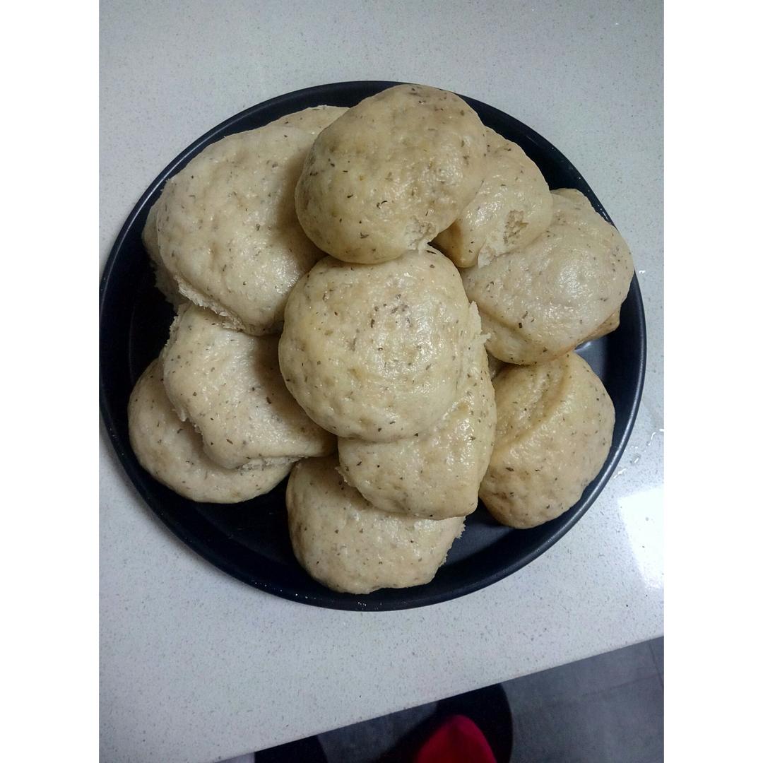 黑芝麻豆渣馒头