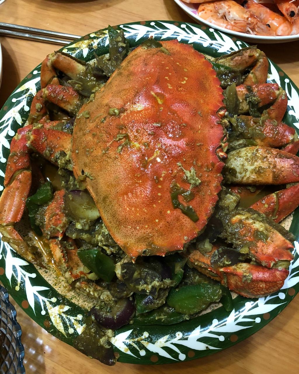 咖喱炒英国黄金面包蟹【主食-海鲜-面包蟹】