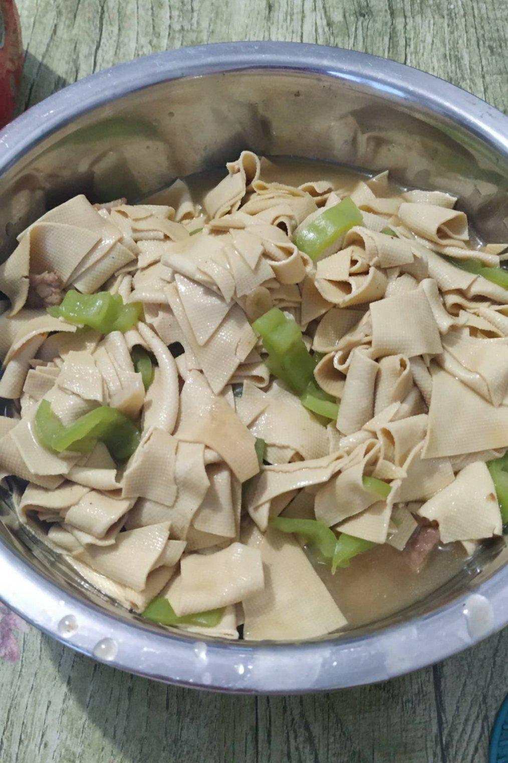 尖椒炒干豆腐