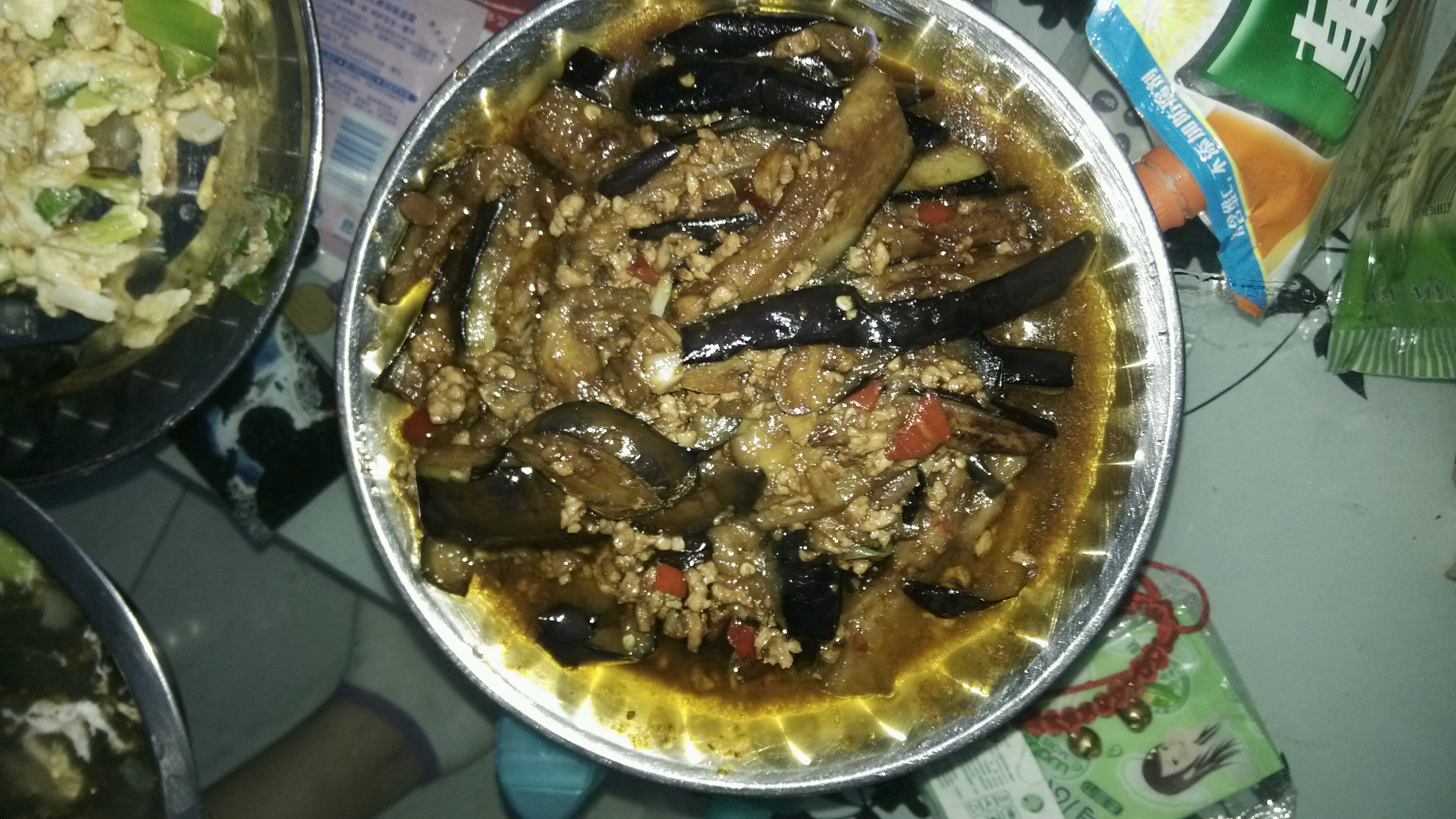 酱香肉末烧茄子