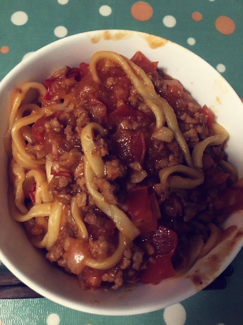 番茄肉酱意大利面