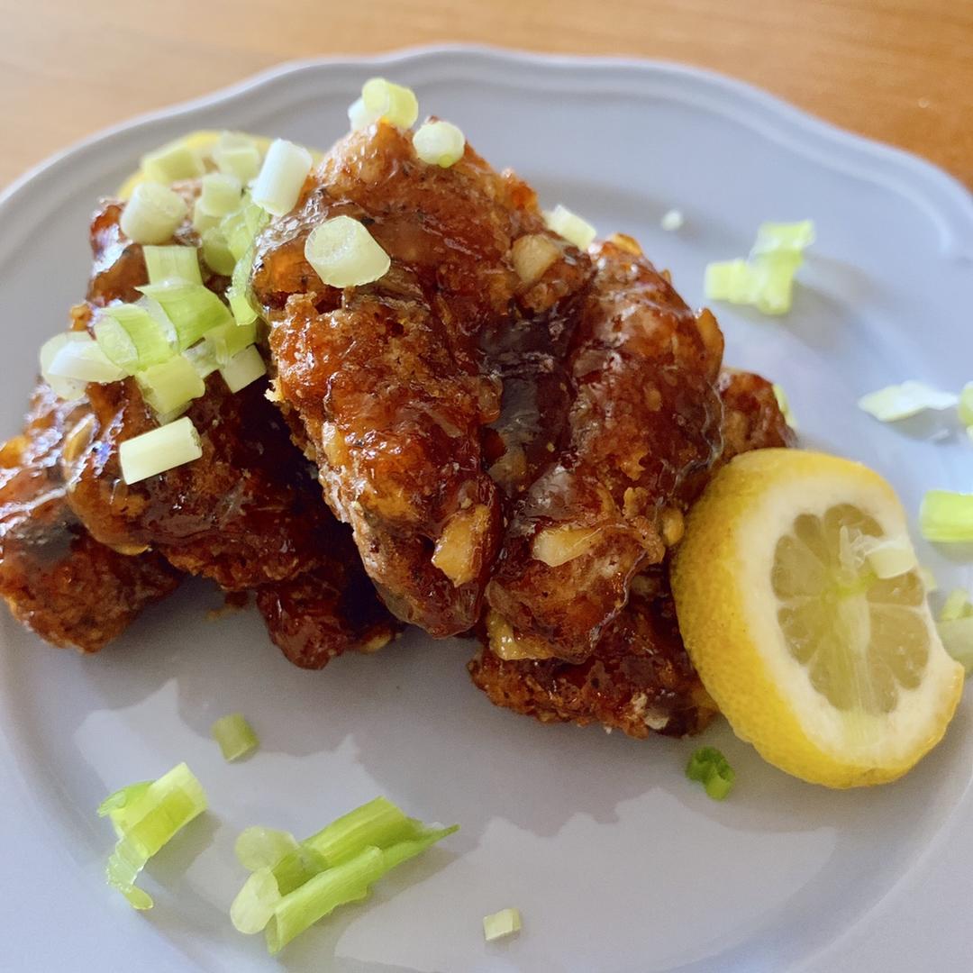 柠檬蜂蜜脆鸡翅￨酥到掉渣