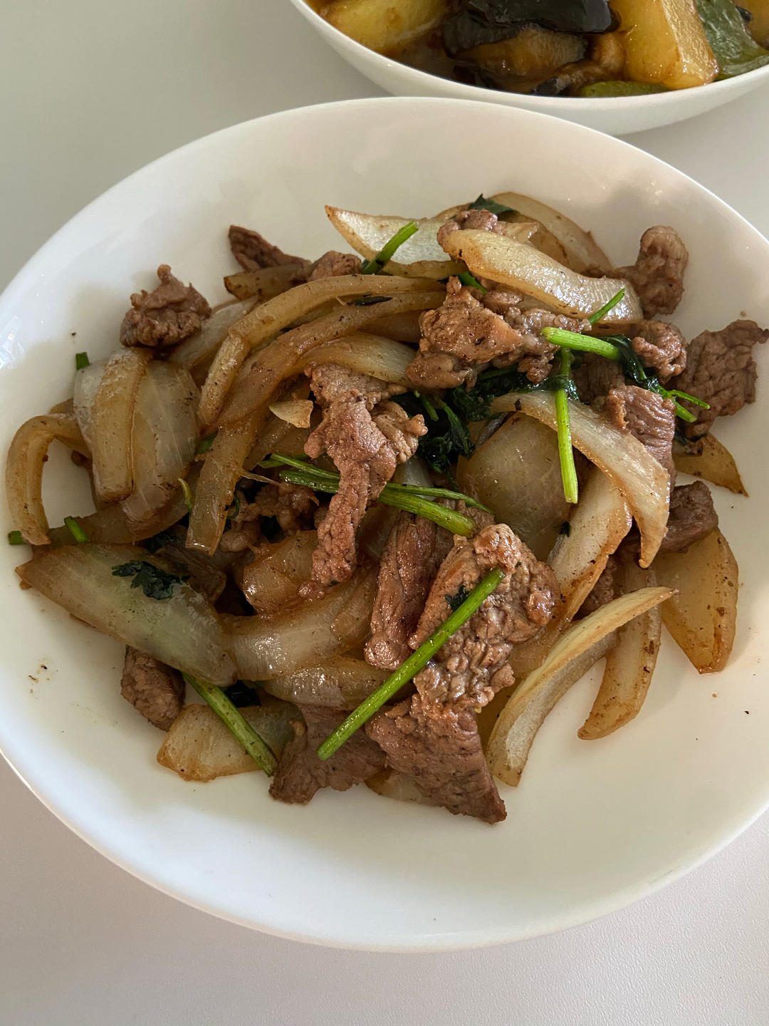 家常孜然洋葱炒羊肉