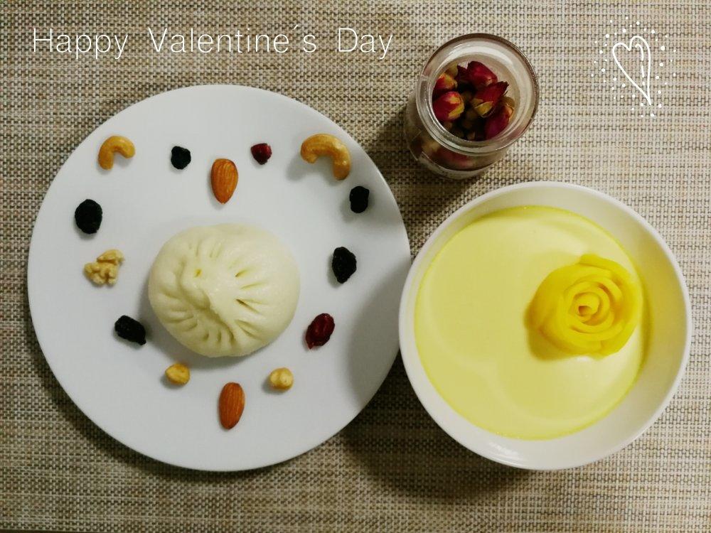 七夕版芒果牛奶炖蛋