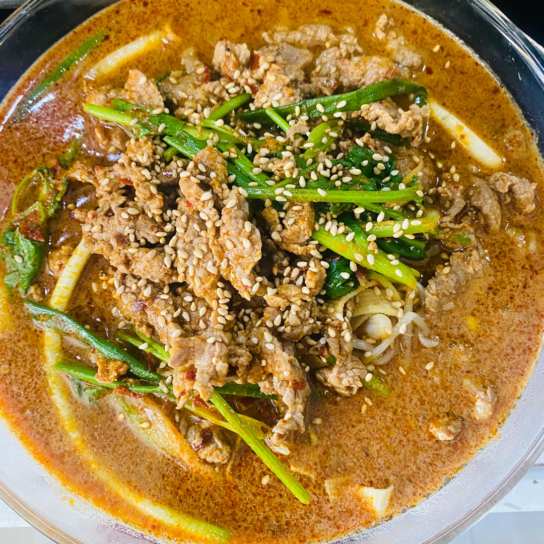 家庭版水煮牛肉片