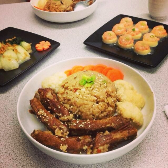 电饭锅版豉汁排骨煲饭