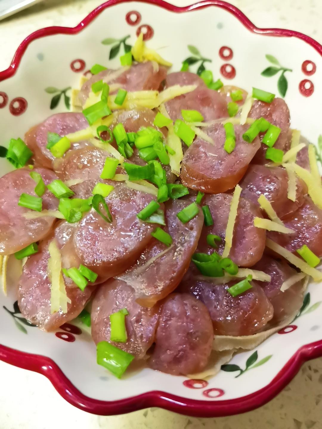 香肠蒸豆皮
