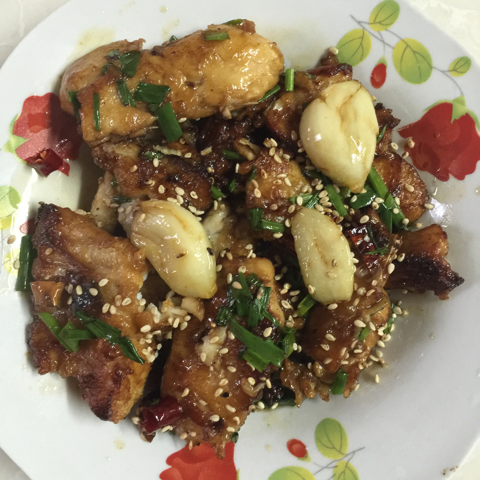 思思想你做的蒜子啤酒烧鱼块