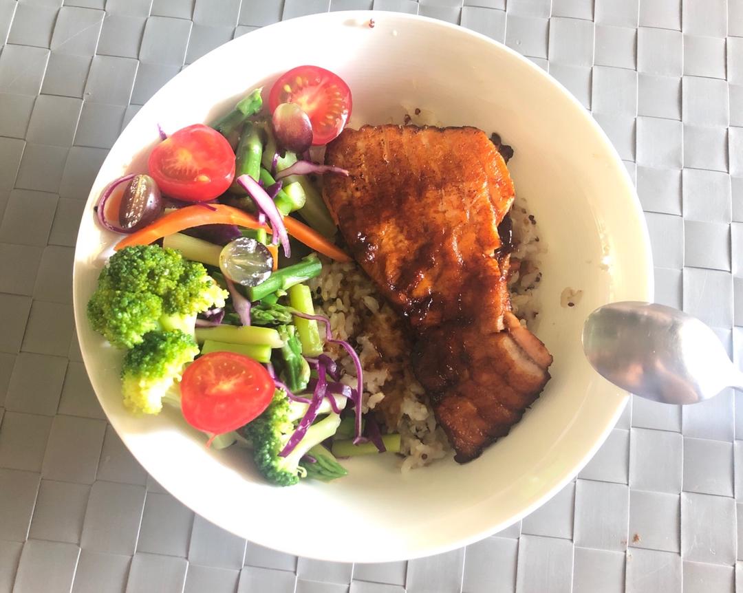 中式照烧三文鱼，即使全熟也好吃【喃猫料理日常】