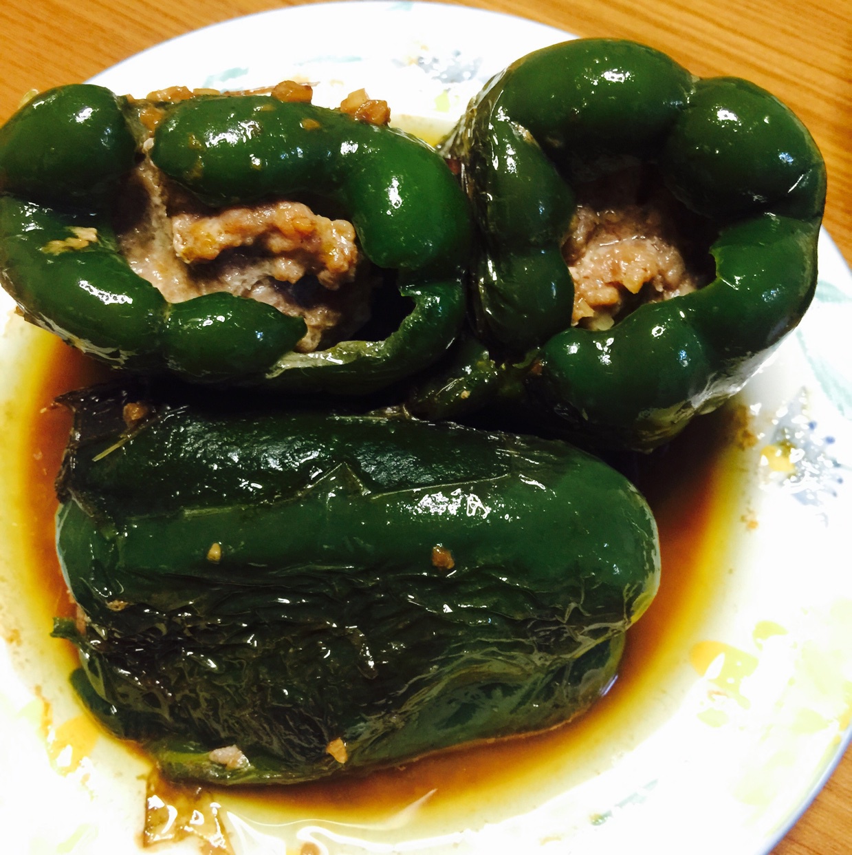 肉馅辣椒-新手下厨 stuffed Chili pepper