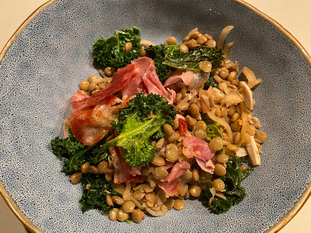 大菇小扁豆沙律 Mushroom, Lemon and Lentil Salad