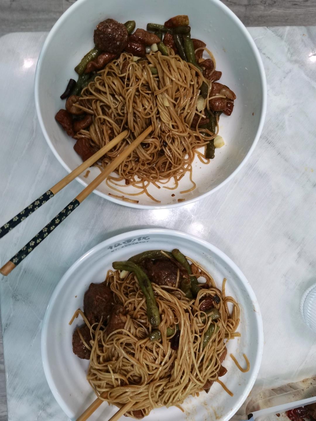 地道老北京扁豆焖面 豆角焖面 太好吃小心吃撑哦