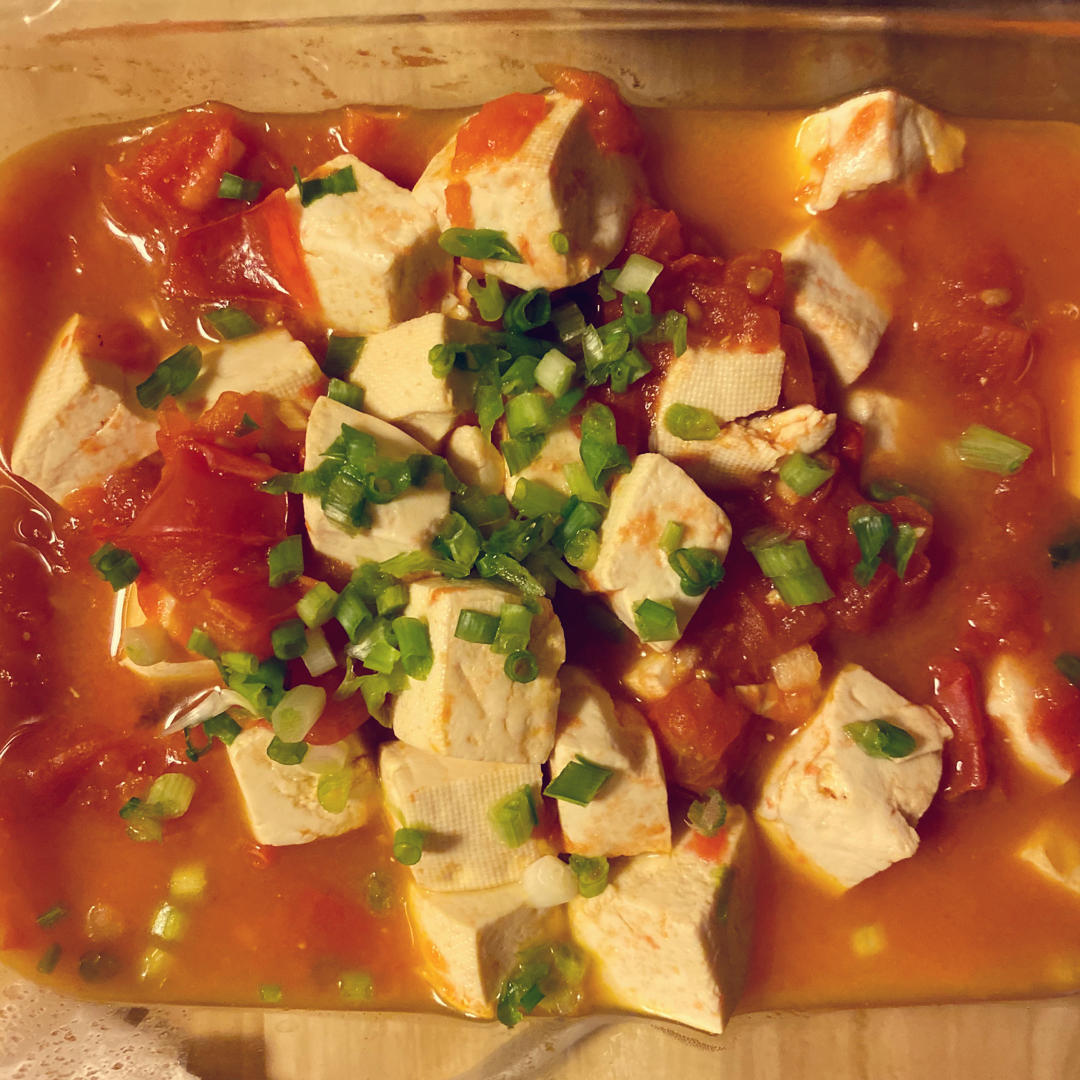 吃了还想吃的超简单西红柿炖豆腐