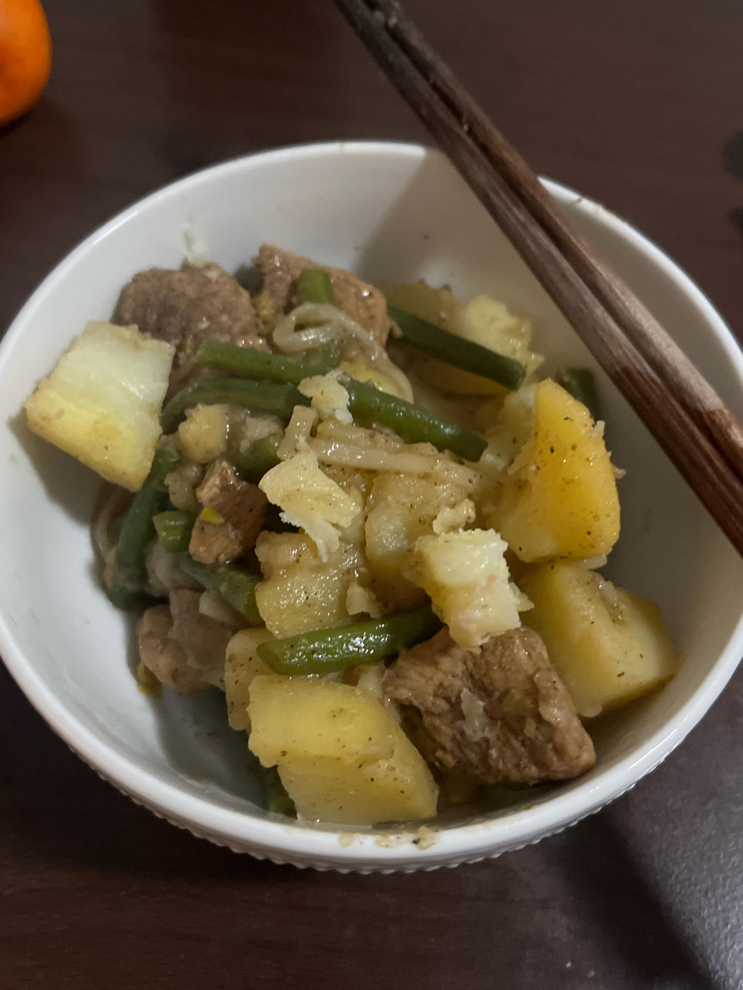 硬菜代表--排骨炖豆角土豆（豆角焖面胚子）